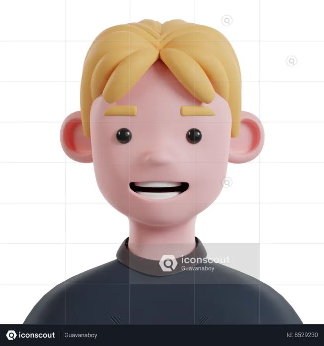 Happy Man  3D Icon