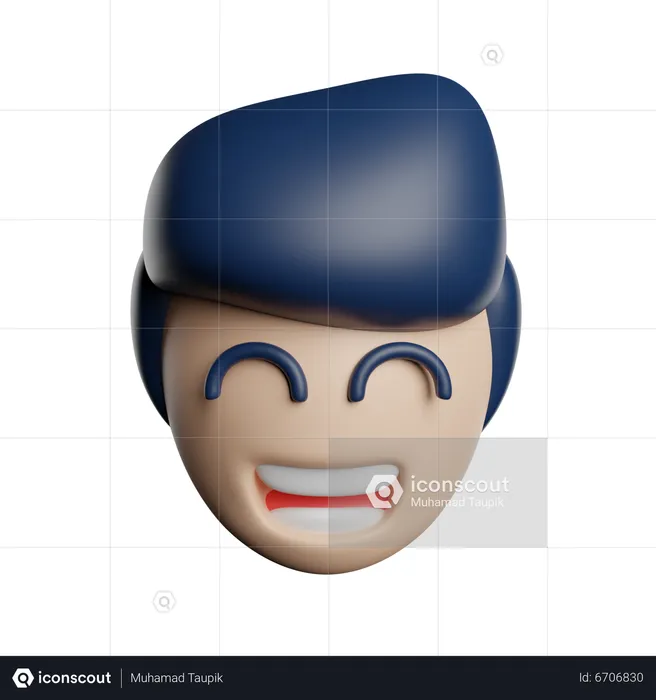 Happy Man  3D Icon