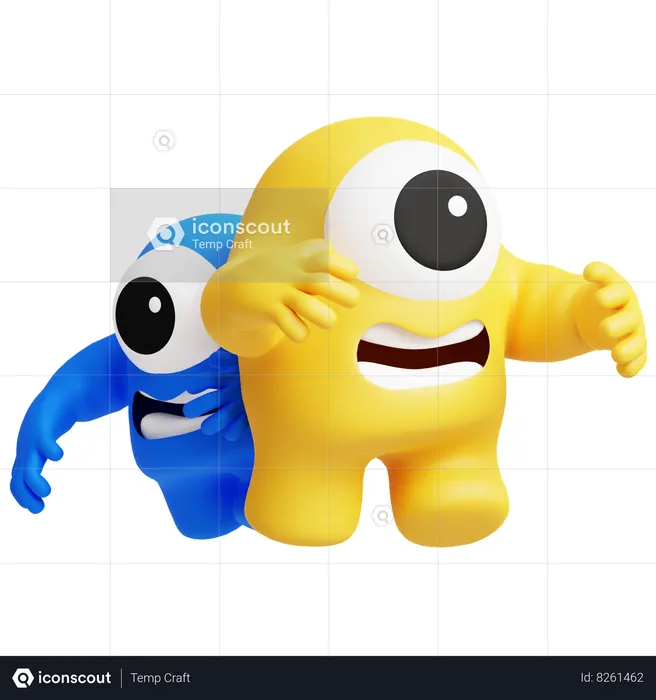 Happy Monster  3D Icon
