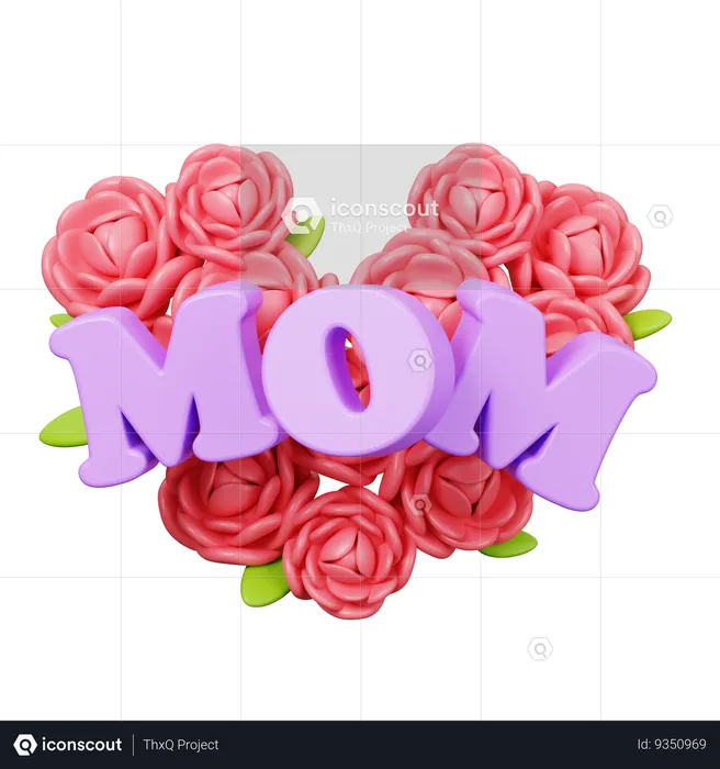 Happy Mother Day  3D Icon