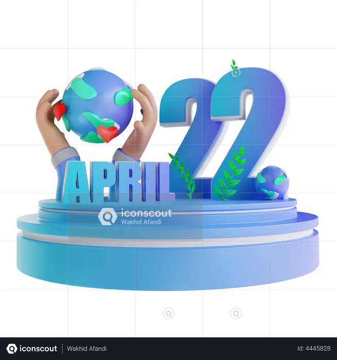 Happy Mother Earth Day  3D Illustration