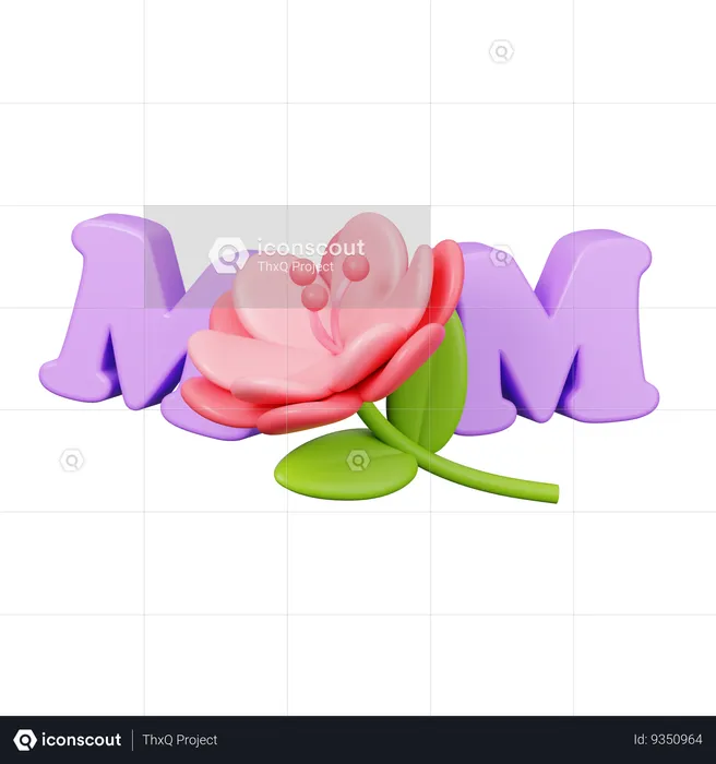 Happy Mothers Day  3D Icon