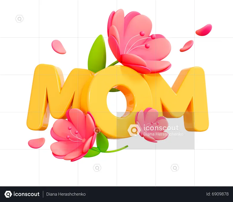 Happy Mothers Day  3D Icon