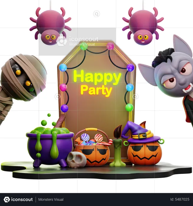 Happy Party  3D Icon