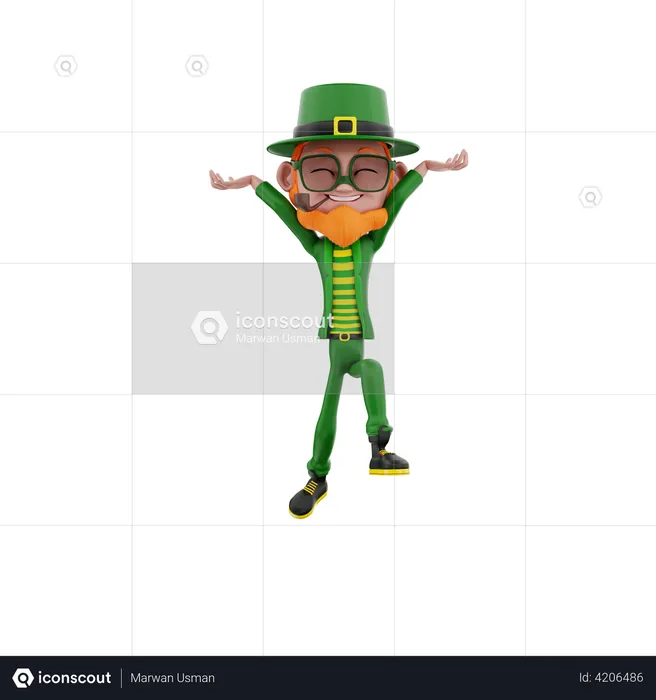 Happy saint Patrick  3D Illustration