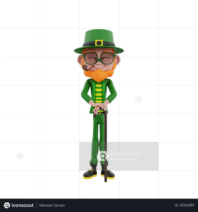 Happy Saint Patrick  3D Illustration