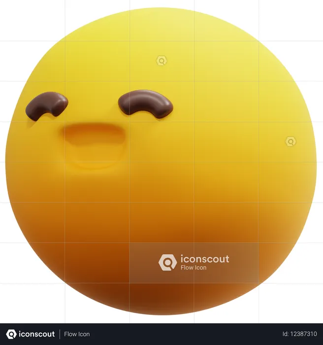 행복한 미소 이모티콘 Emoji 3D Icon