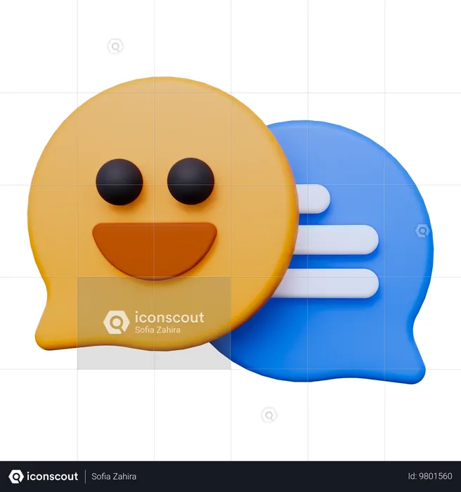 Happy Talk  3D Icon