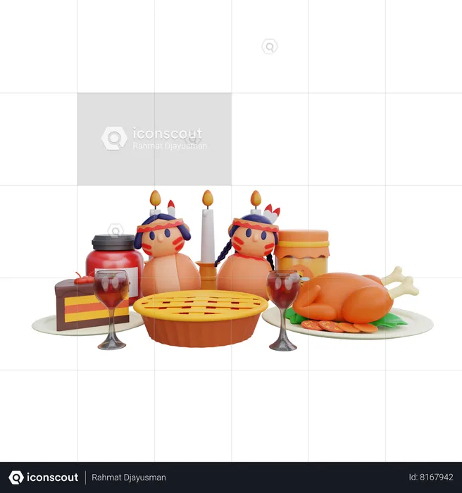 Happy Thanksgiving  3D Icon