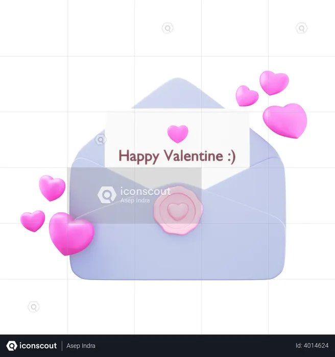 Happy Valentine  3D Illustration