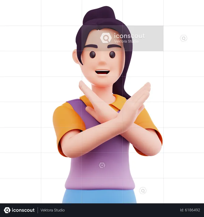 Happy Woman  3D Icon