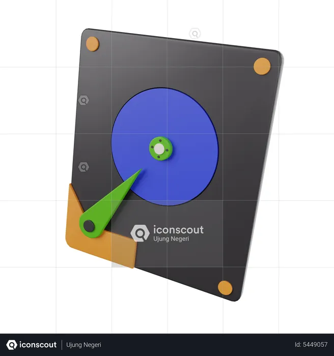 Hard Disk Drive  3D Icon