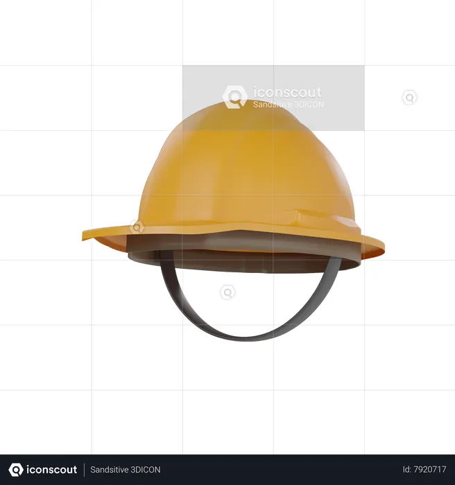 Hard Helmet  3D Icon