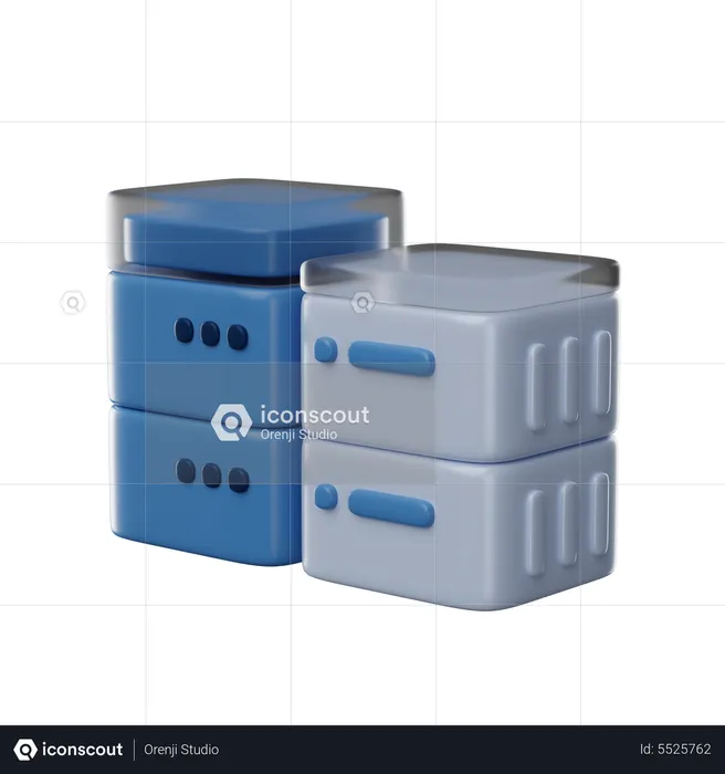 Hardware de banco de dados  3D Icon
