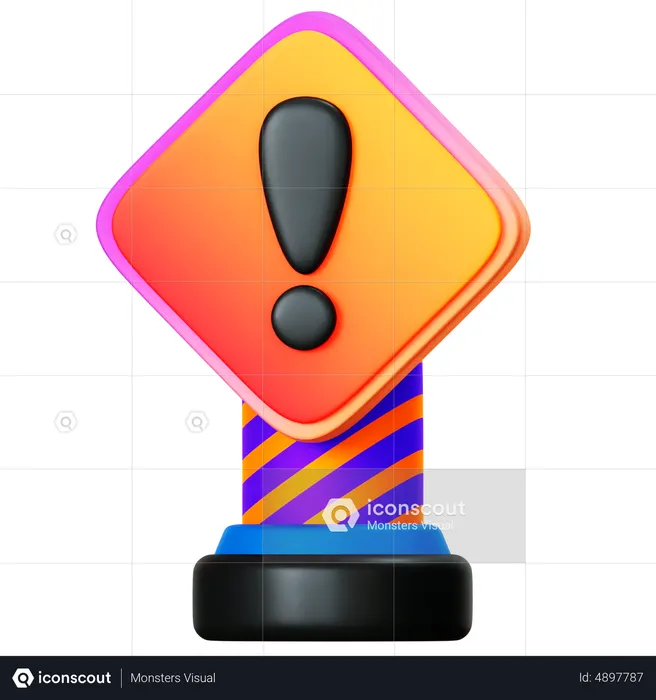 Harmful Warning  3D Icon