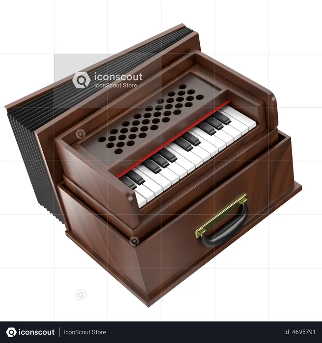 Harmonium  3D Icon