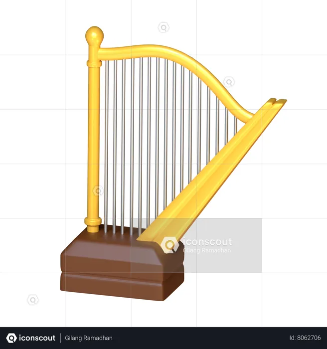 Harp  3D Icon