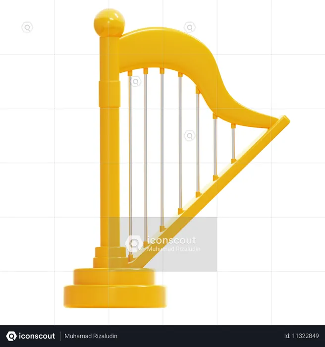 HARP  3D Icon