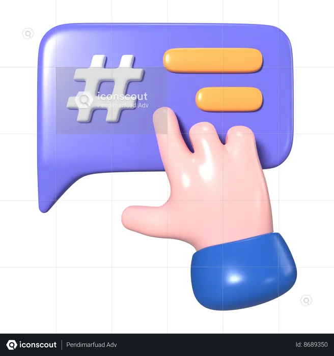 Hashtag  3D Icon