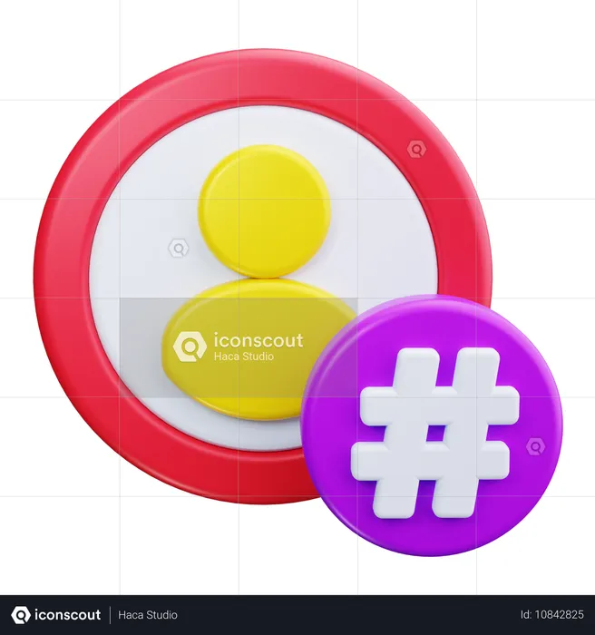 Hashtag  3D Icon