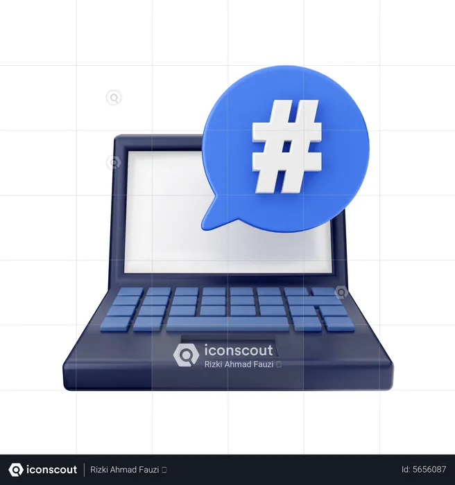 Hashtag  3D Icon