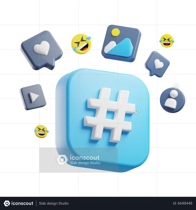 Hashtag  3D Icon