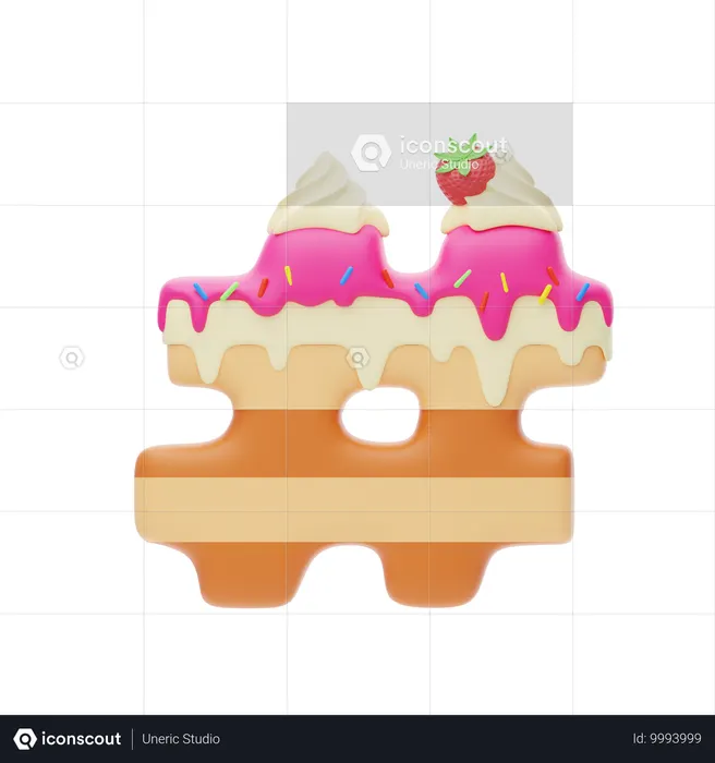 Hashtag Sign  3D Icon