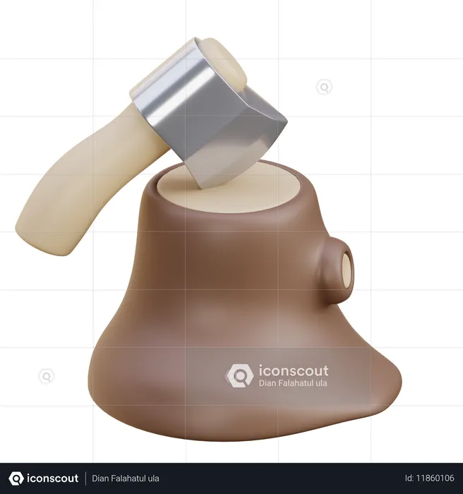 Hatchet  3D Icon