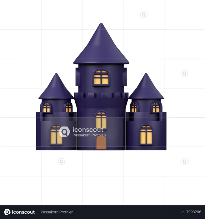 Haunted Castle  3D Icon
