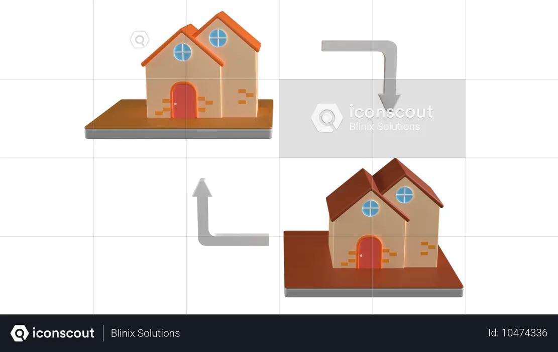 Haus ersetzen  3D Icon