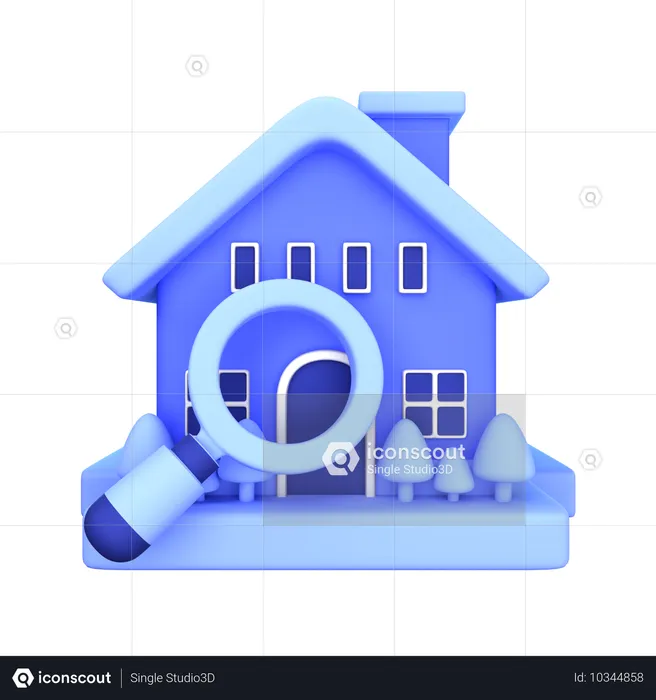 Haus finden  3D Icon