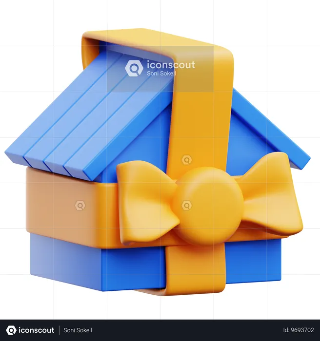 Haus Geschenk  3D Icon