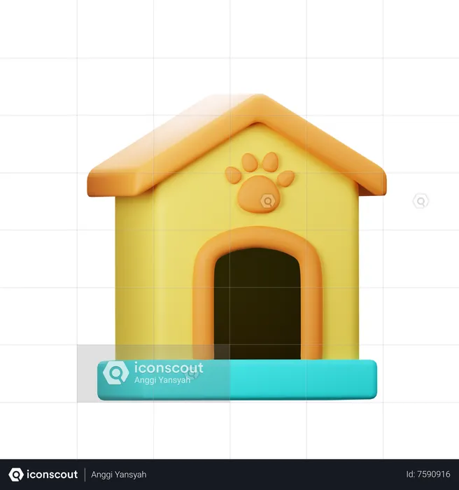 Haustierhaus  3D Icon