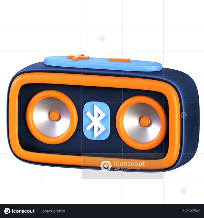Haut-parleur bluetooth  3D Icon