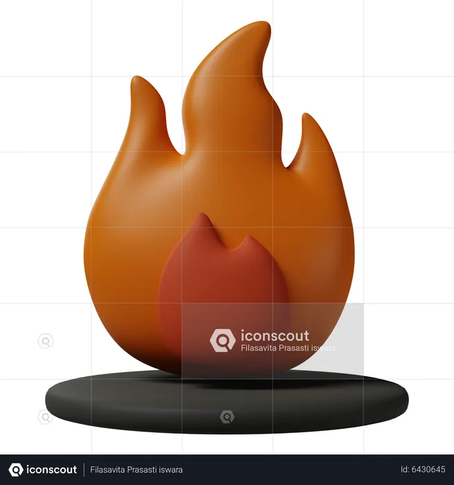 Hautement inflammable  3D Icon