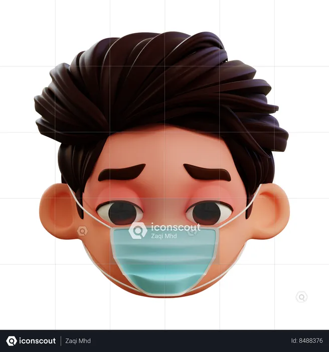 Having Flu Emoji 3D Icon