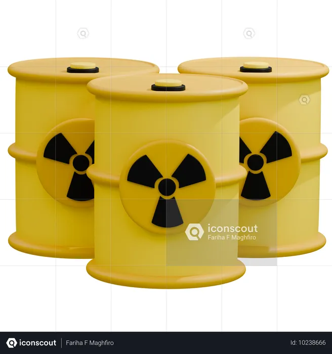 Hazardous Radioactive Material Storage  3D Icon