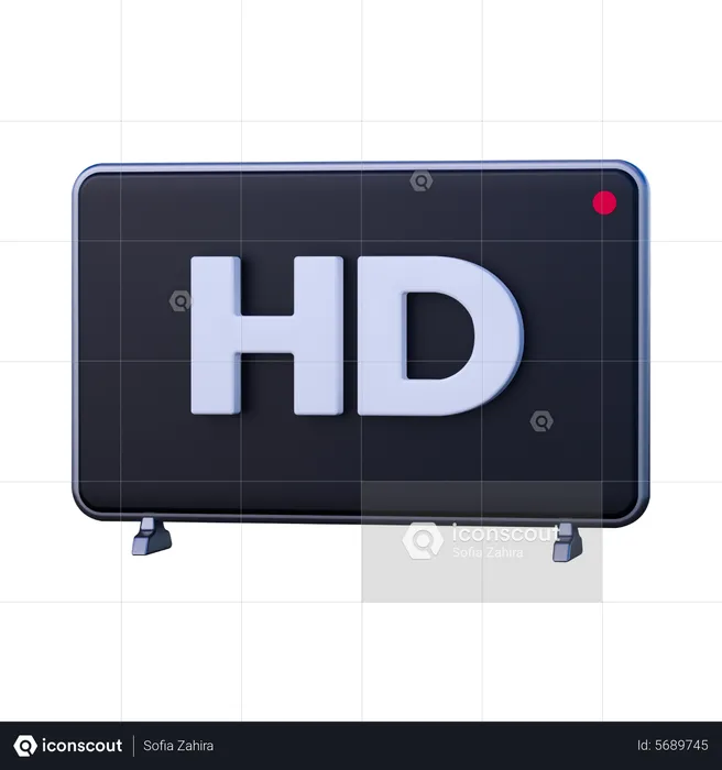 HD Resolution  3D Icon