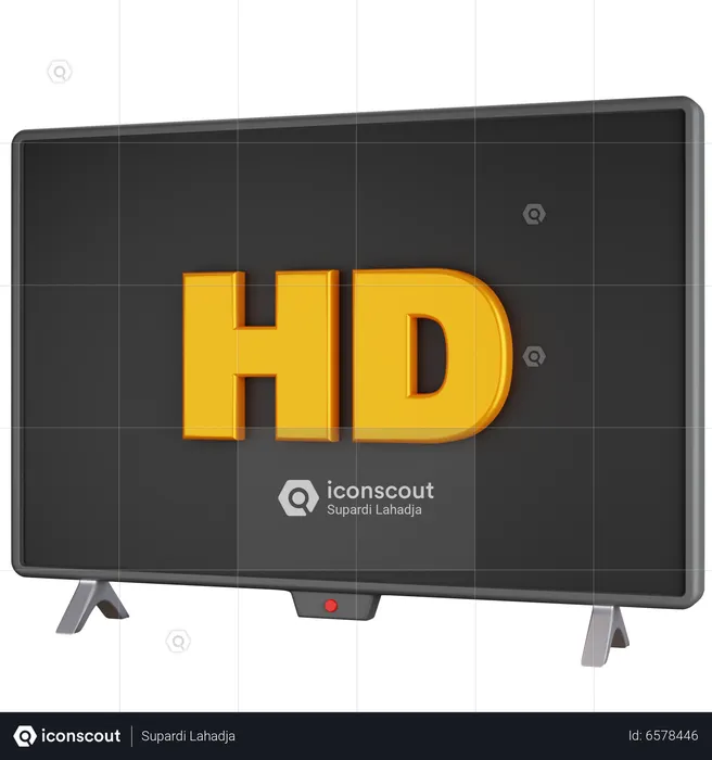 Hd Tv  3D Icon
