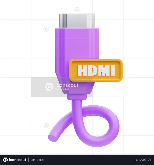 HDMI Kabel  3D Icon