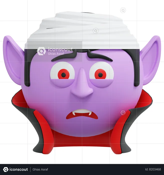 Head Bandage Vampire  3D Icon