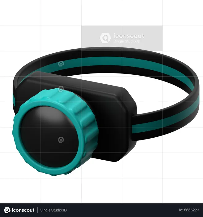 Head Lamp  3D Icon
