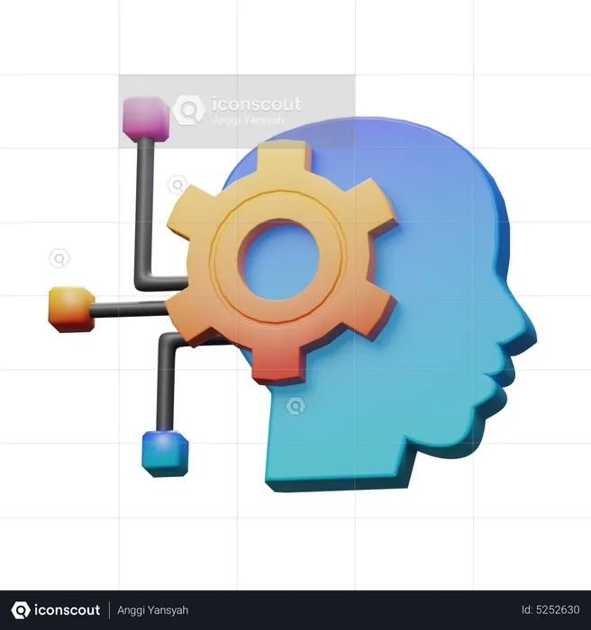 Head Mind  3D Icon