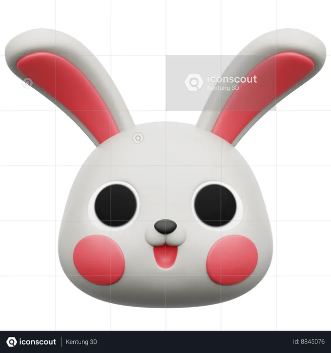 Head Rabbit  3D Icon