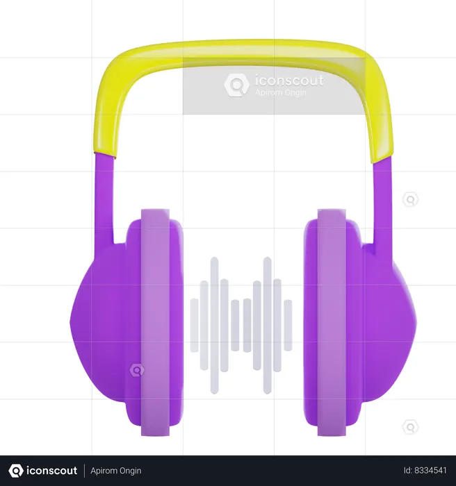 Headphone  3D Icon