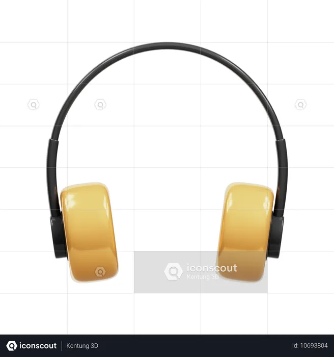 Headphone  3D Icon