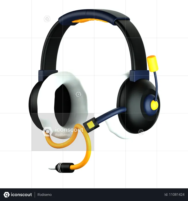 Headphone  3D Icon