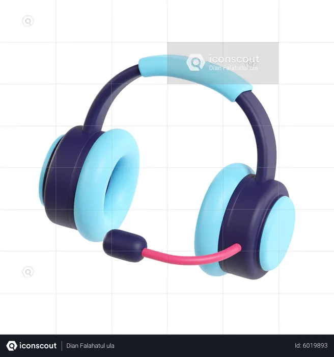 Headphone  3D Icon