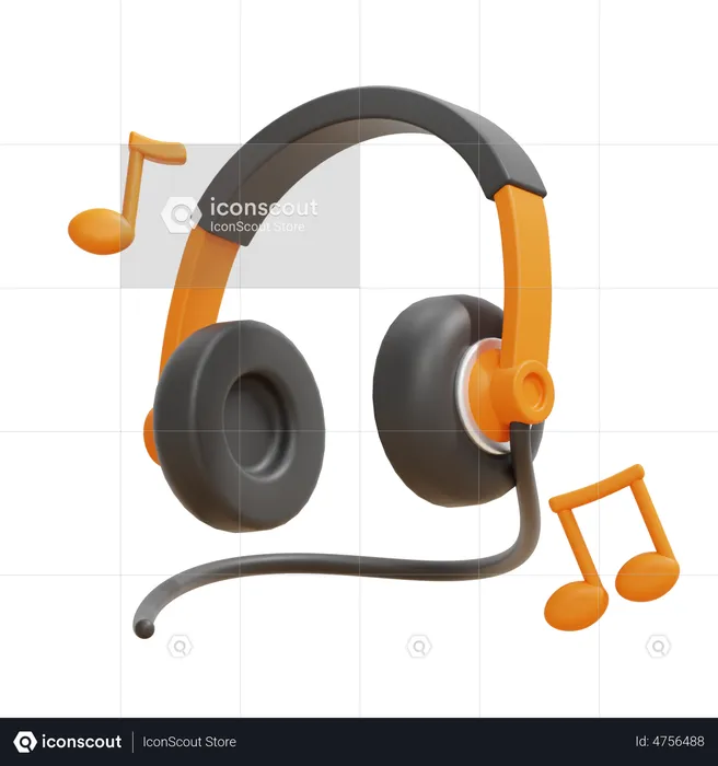 Headphone  3D Icon