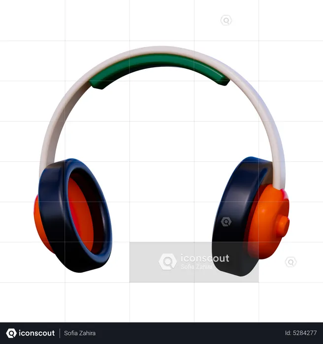 Headphone  3D Icon